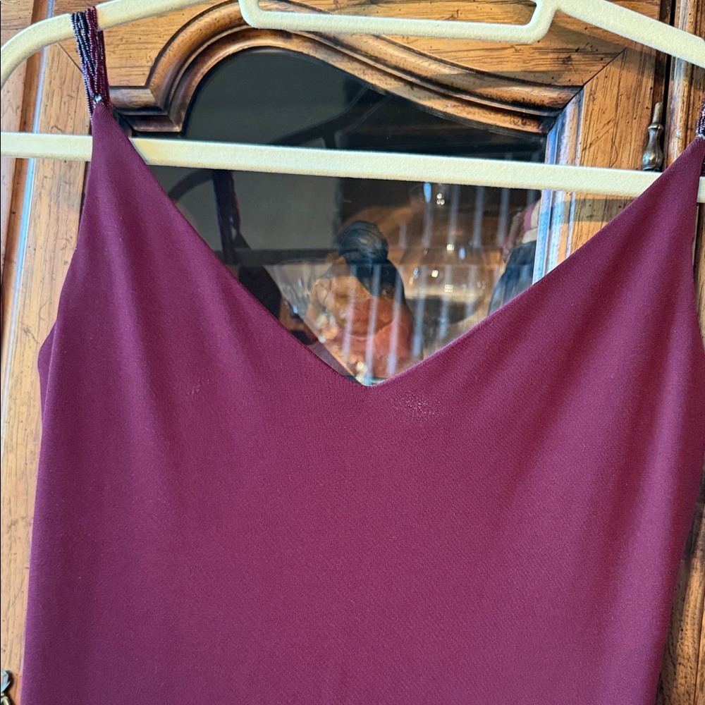 LaundryByShelliSegalNEWSEXY StunningMaxiDressHandBeadedStraps StretchyPristine4